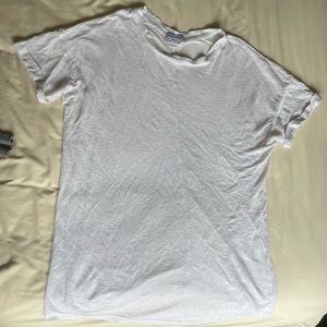 Frame Tee Shirt in Heather White